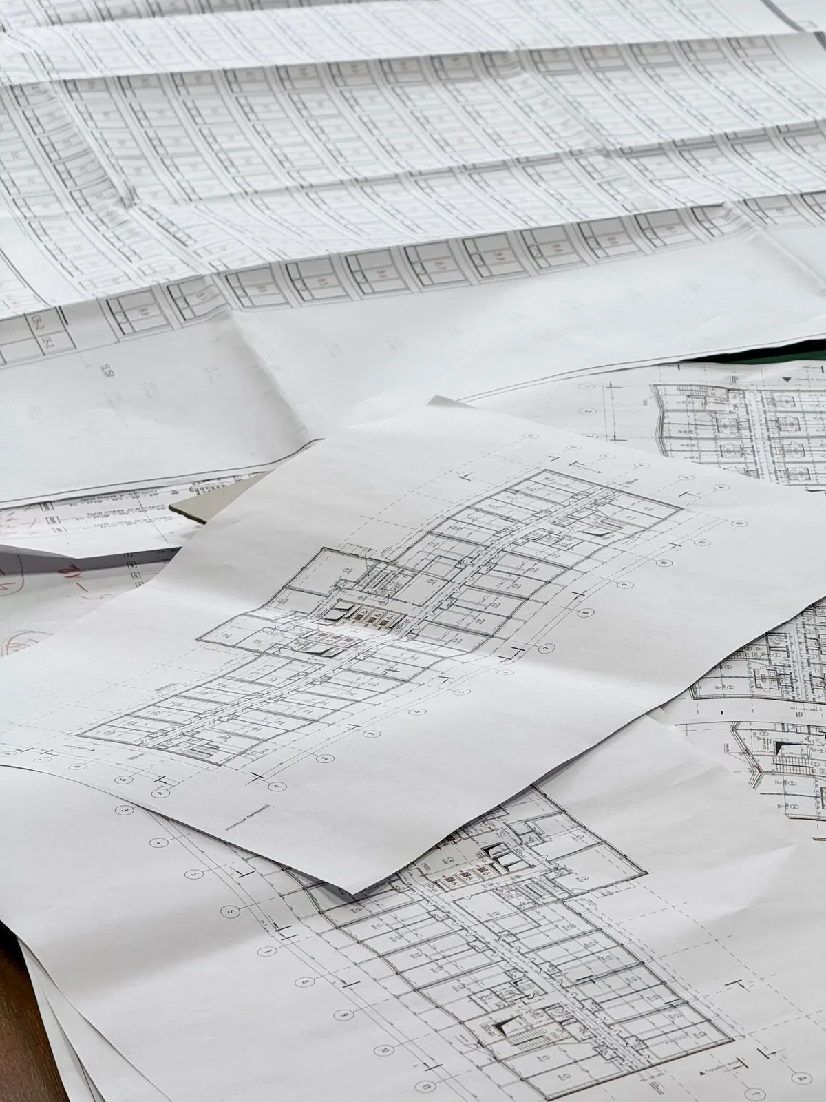 Architectural floor plan blueprints