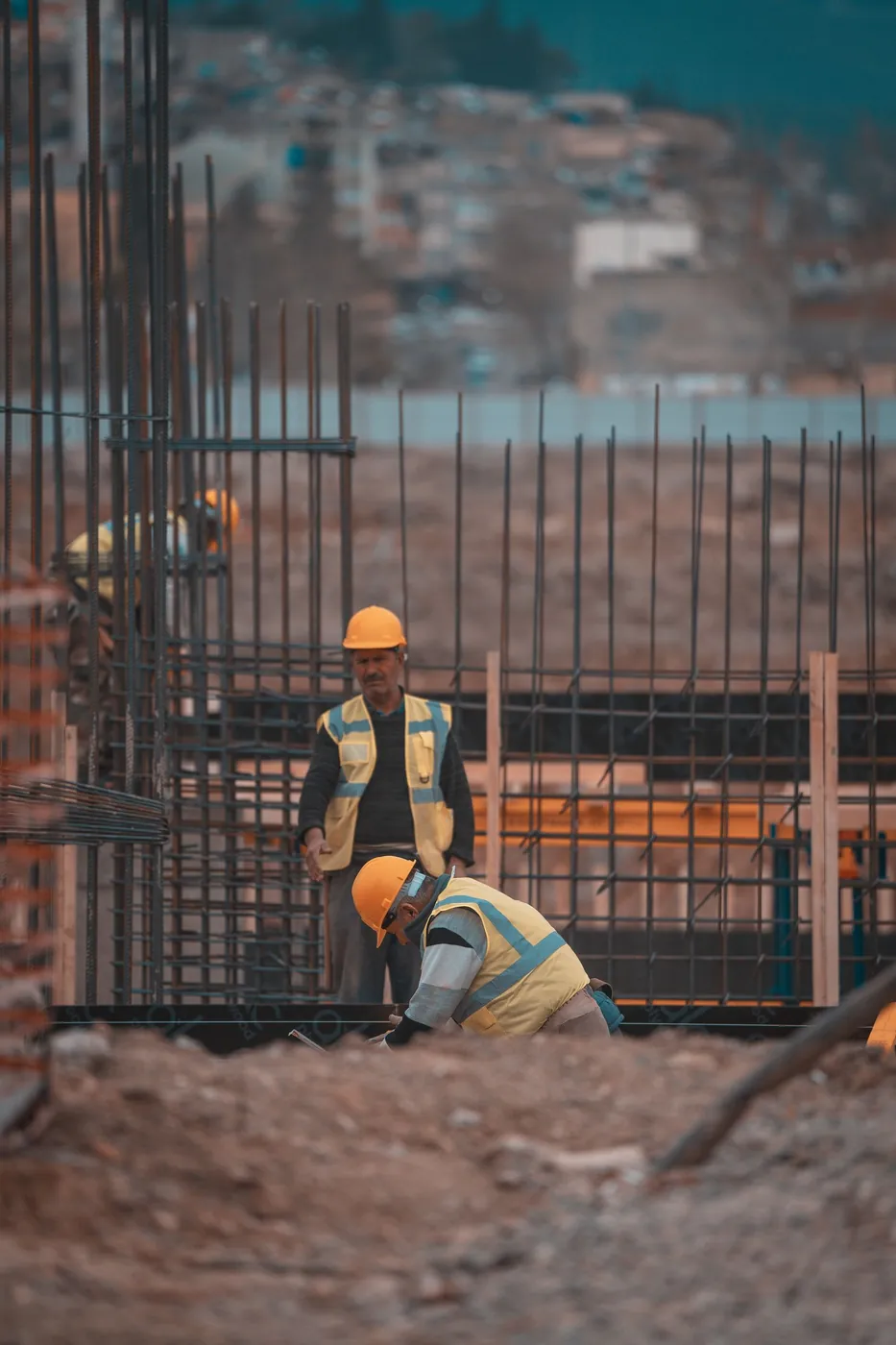 Construction crew at work