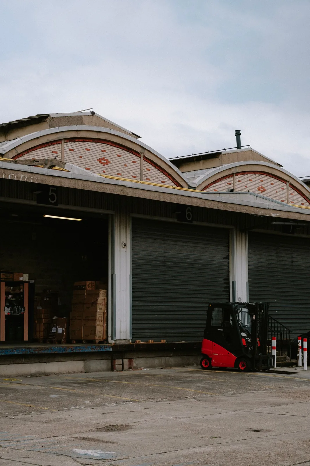 Industrial supply warehouse loading dock
