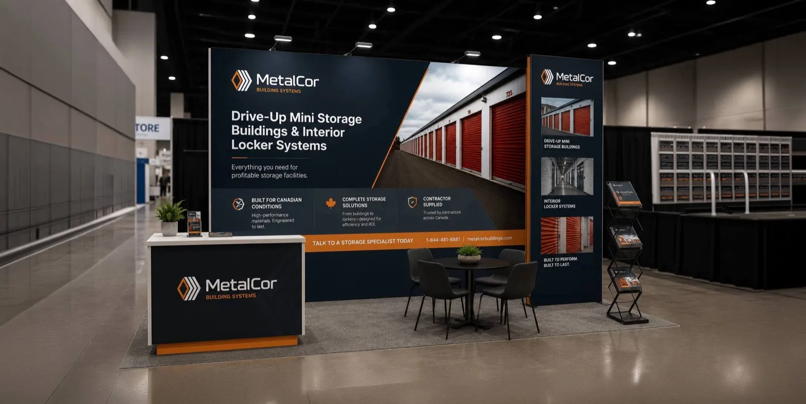 Trade show booth conversation